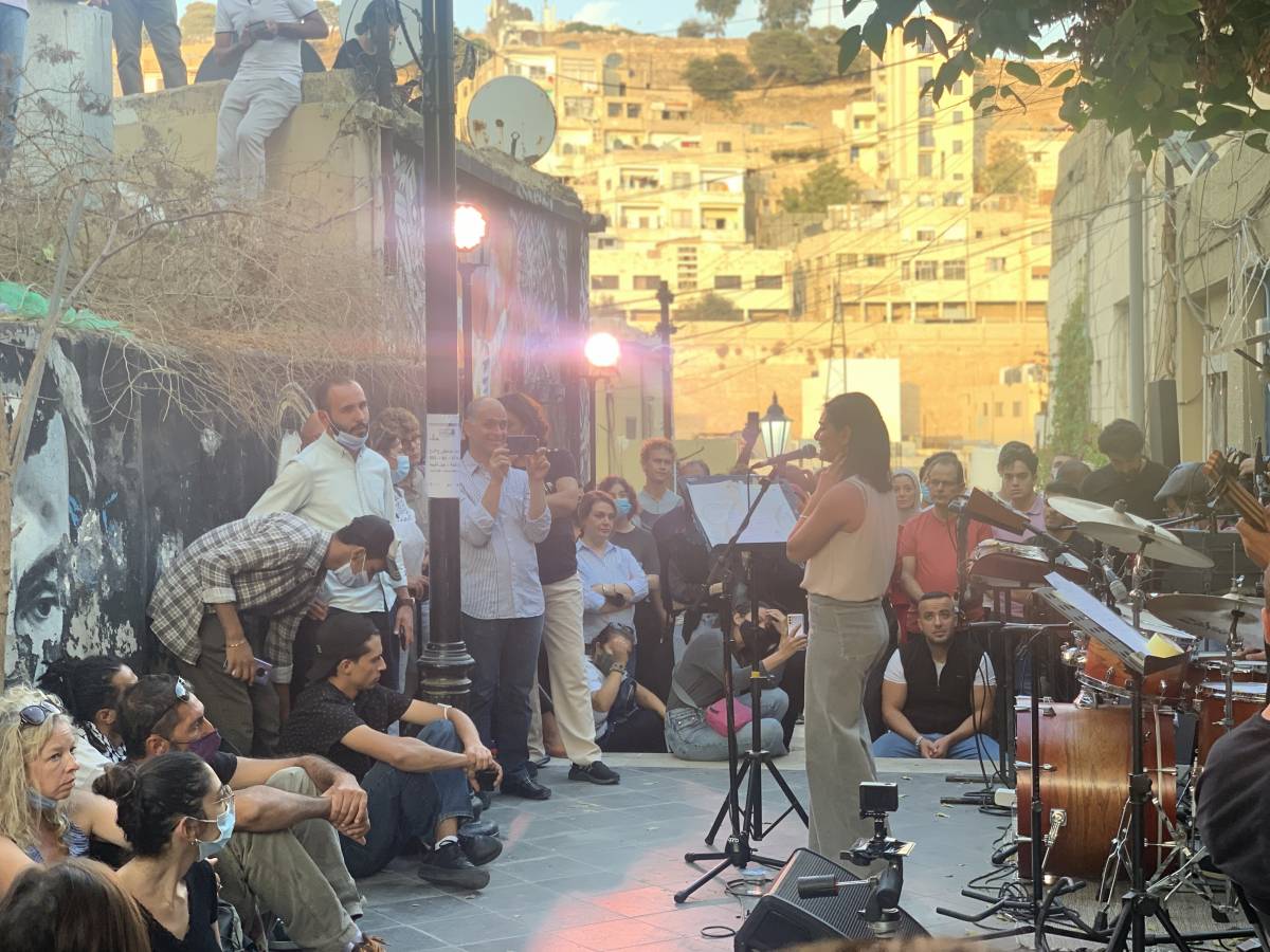 من مهرجان "موسيقى عالدرج" في عمّان